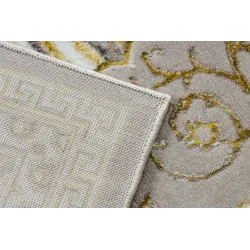 Teppich BLISS Z160AZ147 dunkelbeige / Gold - Bordüre, Griechisch exklusiv, strukturell - KLASSE 2