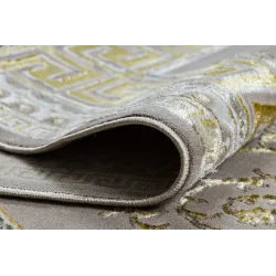Teppich BLISS Z160AZ147 dunkelbeige / Gold - Bordüre, Griechisch exklusiv, strukturell - KLASSE 2