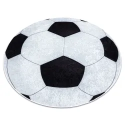 JUNIOR .802 Kreis Fußball für Kinder Anti-Rutsch schwarz / weiß - ZWEITKLASSIGES PRODUKT