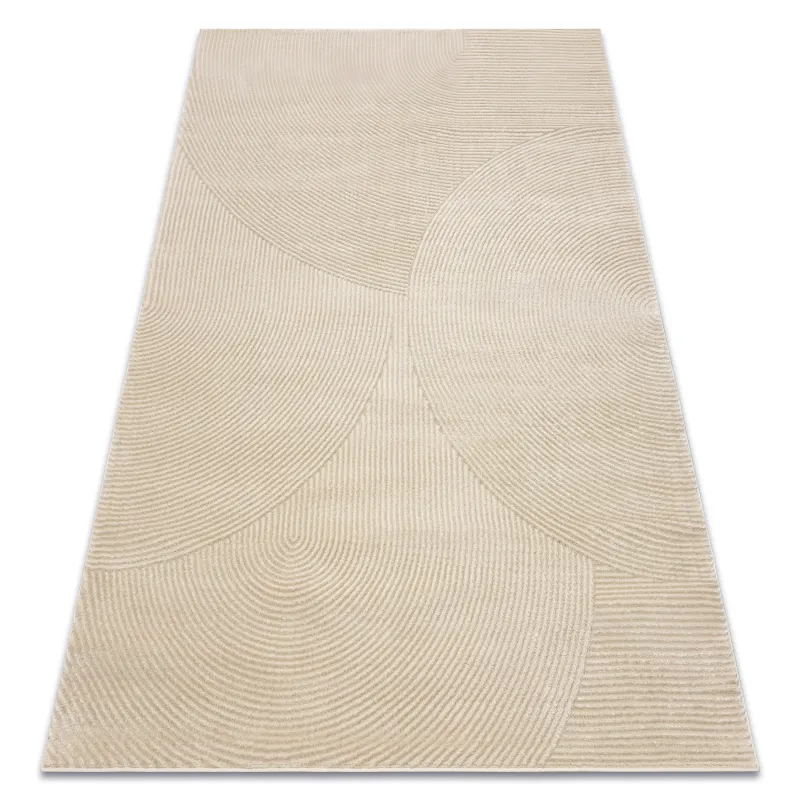 Teppich BALANCE 0194 taupe - Geometrisch, strukturell, glamourös