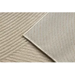 Teppich BALANCE 0194 taupe - Geometrisch, strukturell, glamourös