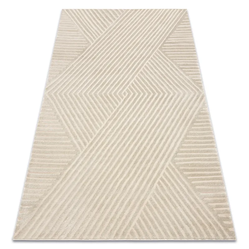 Teppich BALANCE 1503 taupe - Geometrisch, strukturell, glamourös