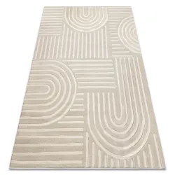Teppich BALANCE 1918 taupe - Geometrisch, strukturell, glamourös