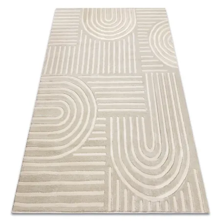 Teppich BALANCE 1918 taupe - Geometrisch, strukturell, glamourös