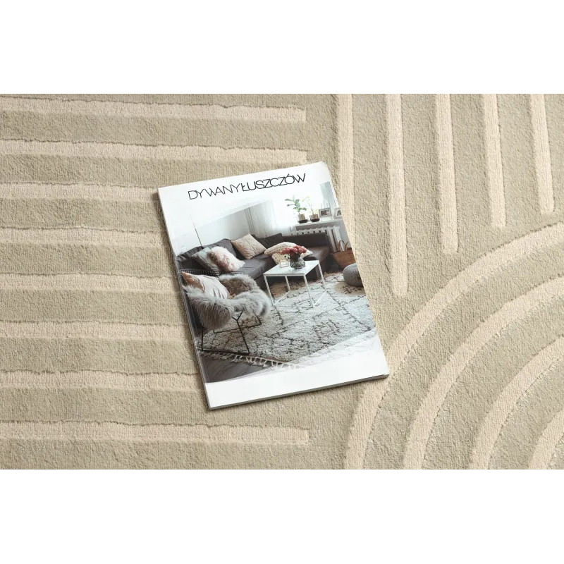 Teppich BALANCE 1918 taupe - Geometrisch, strukturell, glamourös