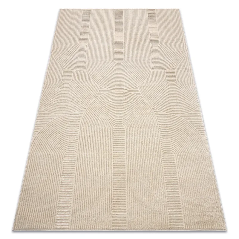 Teppich BALANCE 9086 taupe - Geometrisch, strukturell, glamourös