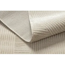 Teppich BALANCE 9086 taupe - Geometrisch, strukturell, glamourös