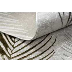 Teppich ALLURE 8752 Palmblätter - Strukturiert, stilvoll, Glamour grau / gold