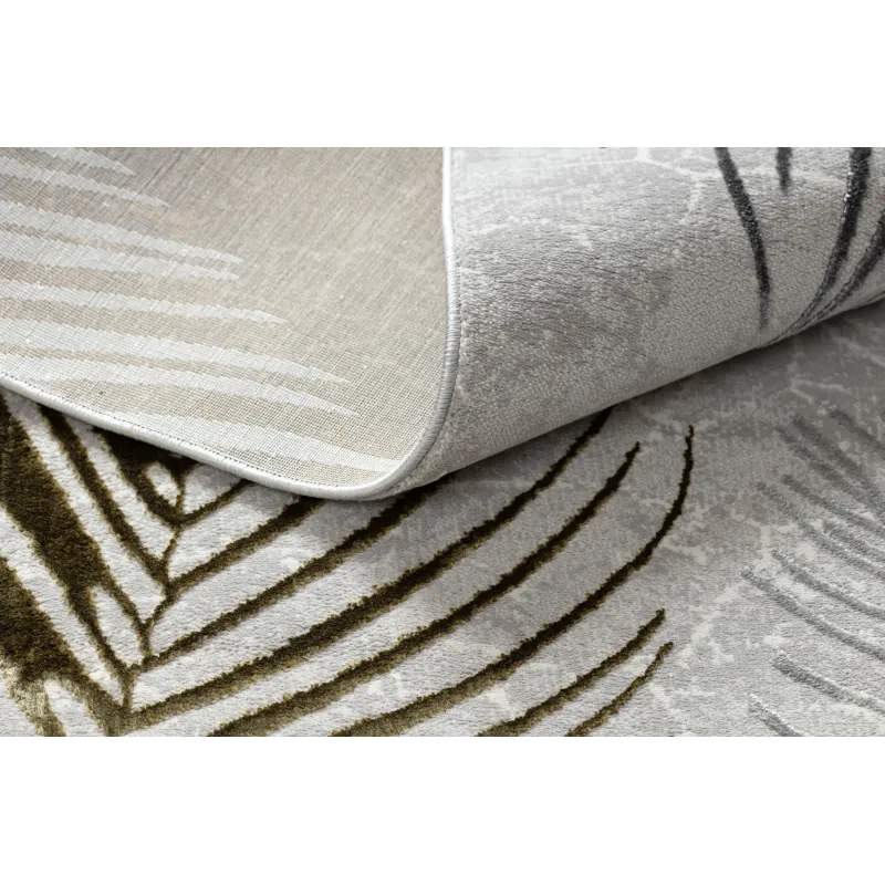 Teppich ALLURE 8752 Palmblätter - Strukturiert, stilvoll, Glamour grau / gold