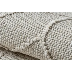 Teppich JERSEY 19231 Creme - Geometrischer Schlingflor, struktural BOHO - 2. WAHL