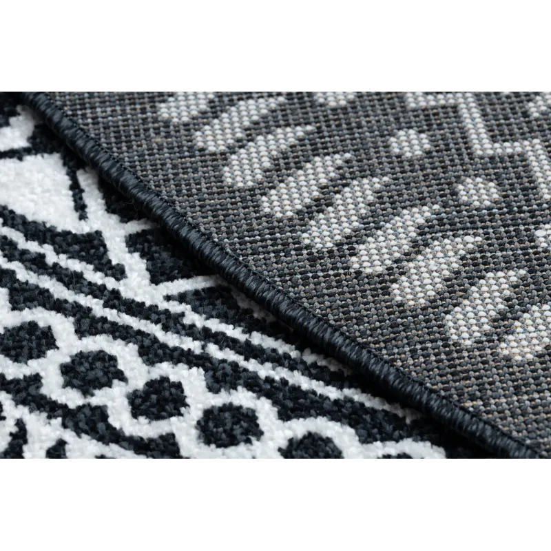 Teppich FUN Napkin Serviette rund - schwarz - 2. WAHL