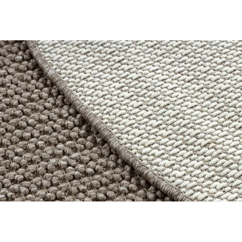Teppich CASABLANCA LOOP rund braun Schlingenflor, weich