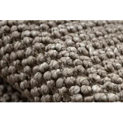 Teppich CASABLANCA LOOP rund braun Schlingenflor, weich