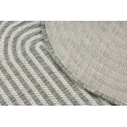 Teppich ORGANIC 1835 Sisal Geometrisch Creme / Grau - natürlich, modern unregelmäßige Form