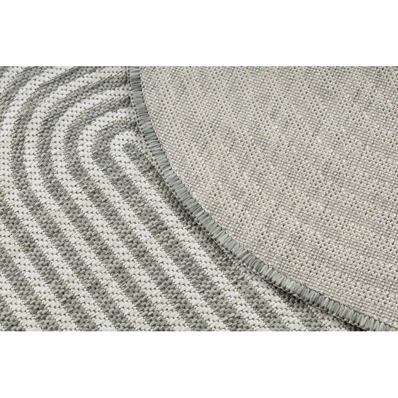 Teppich ORGANIC 1835 Sisal Geometrisch Creme / Grau - natürlich, modern unregelmäßige Form