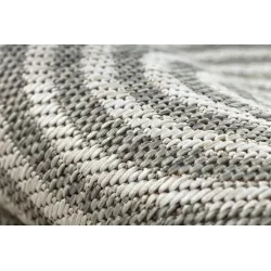 Teppich ORGANIC 1835 Sisal Geometrisch Creme / Grau - natürlich, modern unregelmäßige Form