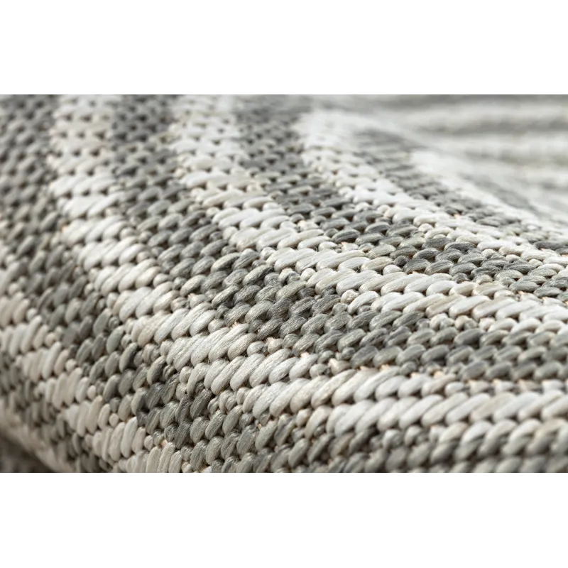 Teppich ORGANIC 1835 Sisal Geometrisch Creme / Grau - natürlich, modern unregelmäßige Form