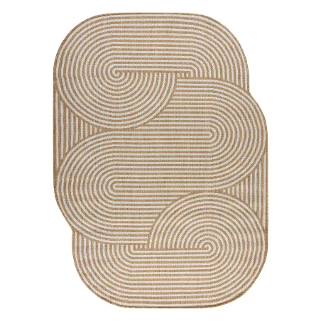 Teppich ORGANIC 1835 Sisal Geometrisch Creme / Natur - modern unregelmäßige Form