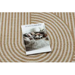 Teppich ORGANIC 1835 Sisal Geometrisch Creme / Natur - modern unregelmäßige Form