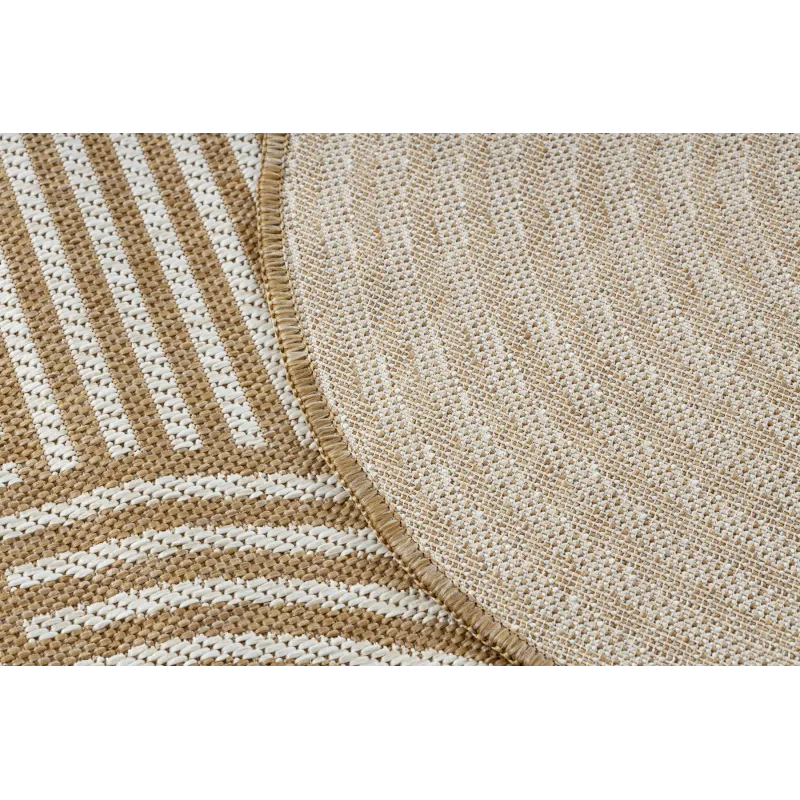 Teppich ORGANIC 1835 Sisal Geometrisch Creme / Natur - modern unregelmäßige Form