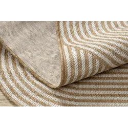 Teppich ORGANIC 1835 Sisal Geometrisch Creme / Natur - modern unregelmäßige Form