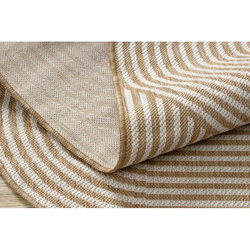 Teppich ORGANIC 1835 Sisal Geometrisch Creme / Natur - modern unregelmäßige Form