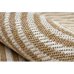 Teppich ORGANIC 1835 Sisal Geometrisch Creme / Natur - modern unregelmäßige Form