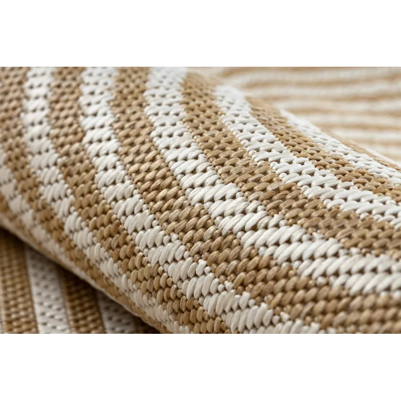 Teppich ORGANIC 1835 Sisal Geometrisch Creme / Natur - modern unregelmäßige Form