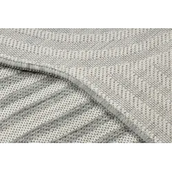 Teppich ORGANIC 2131 Sisal Geometrisch Creme / Grau - natürlich, modern unregelmäßige Form
