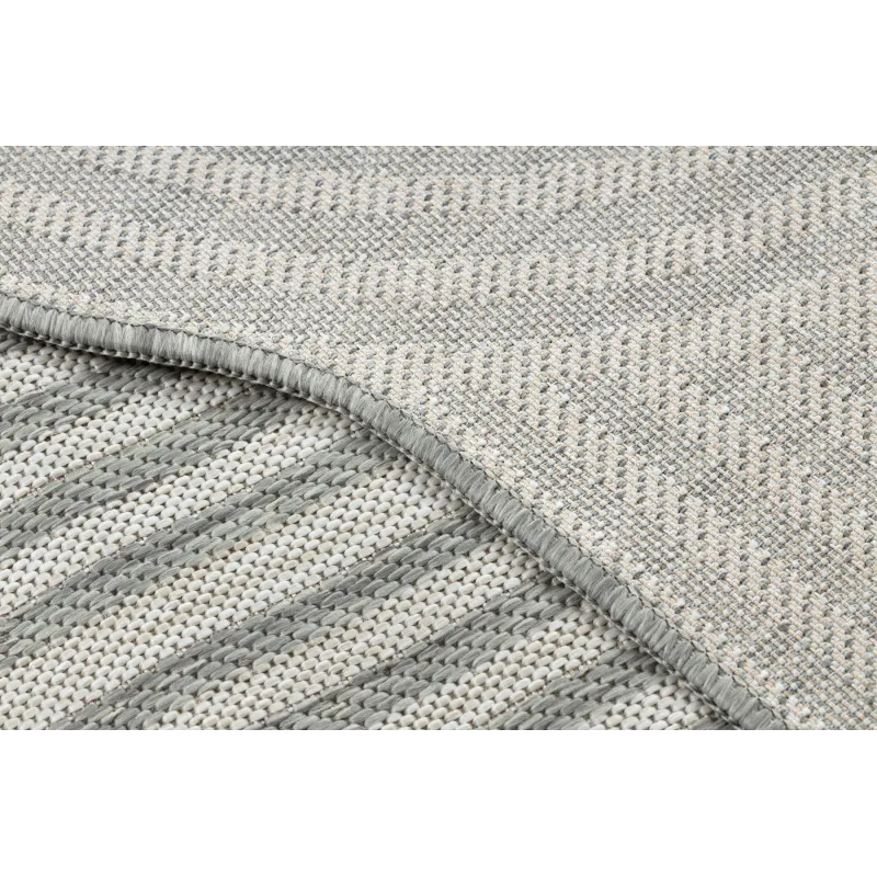 Teppich ORGANIC 2131 Sisal Geometrisch Creme / Grau - natürlich, modern unregelmäßige Form