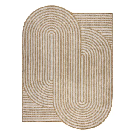 Teppich ORGANIC 2131 Sisal Geometrisch Creme / Natur - moderner unregelmäßiger Schnitt