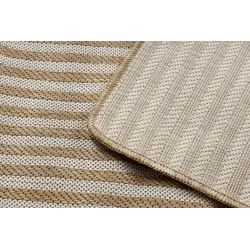 Teppich ORGANIC 2131 Sisal Geometrisch Creme / Natur - moderner unregelmäßiger Schnitt
