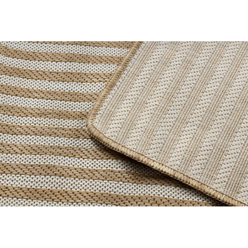 Teppich ORGANIC 2131 Sisal Geometrisch Creme / Natur - moderner unregelmäßiger Schnitt