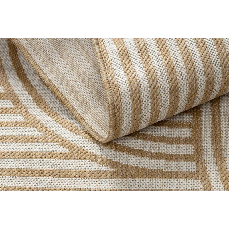 Teppich ORGANIC 2131 Sisal Geometrisch Creme / Natur - moderner unregelmäßiger Schnitt