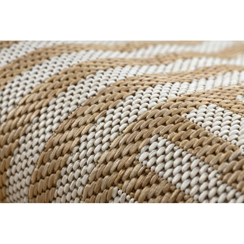 Teppich ORGANIC 2131 Sisal Geometrisch Creme / Natur - moderner unregelmäßiger Schnitt
