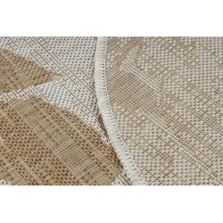 Teppich ORGANIC 2735 Sisal Blüten Creme / natürlich - modern unregelmäßige Form