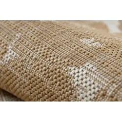 Teppich ORGANIC 2735 Sisal Blüten Creme / natürlich - modern unregelmäßige Form