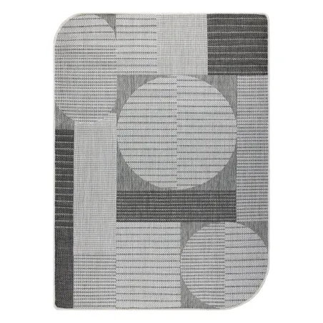 Teppich ORGANIC 2769 Sisal Geometrisch Creme / Grau - natürlich, modern unregelmäßige Form
