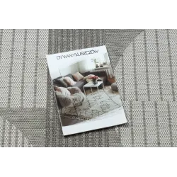 Teppich ORGANIC 2769 Sisal Geometrisch Creme / Grau - natürlich, modern unregelmäßige Form