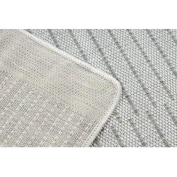 Teppich ORGANIC 2769 Sisal Geometrisch Creme / Grau - natürlich, modern unregelmäßige Form
