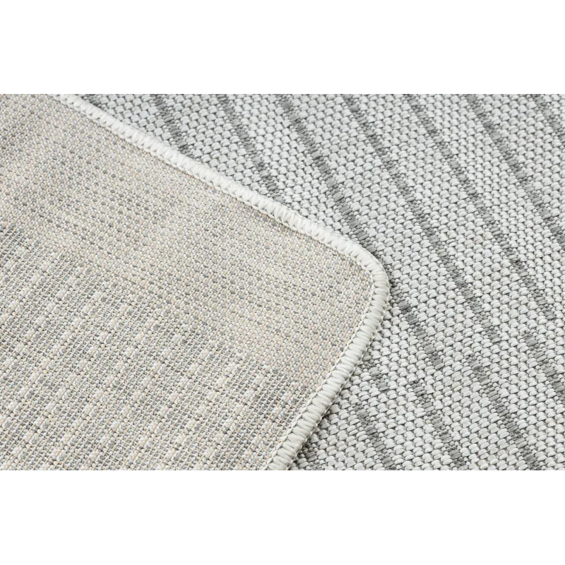 Teppich ORGANIC 2769 Sisal Geometrisch Creme / Grau - natürlich, modern unregelmäßige Form