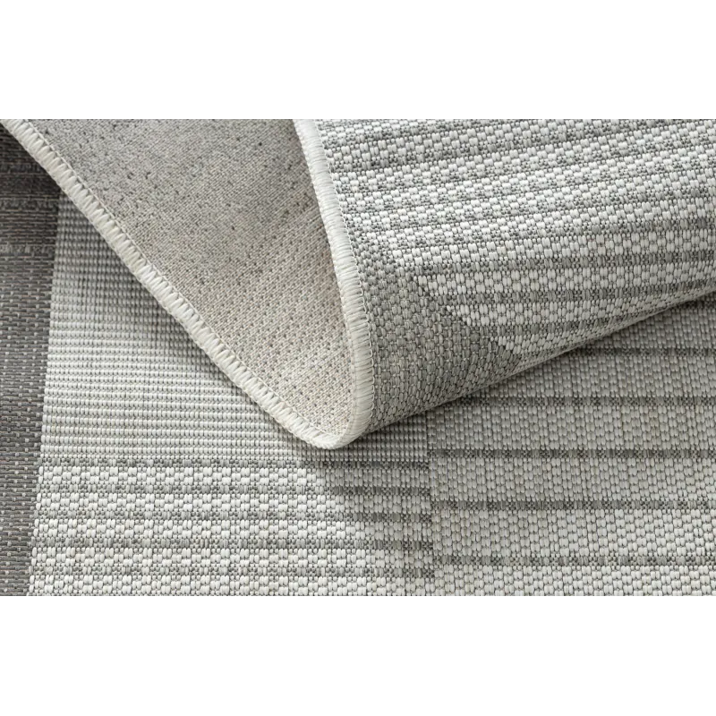 Teppich ORGANIC 2769 Sisal Geometrisch Creme / Grau - natürlich, modern unregelmäßige Form
