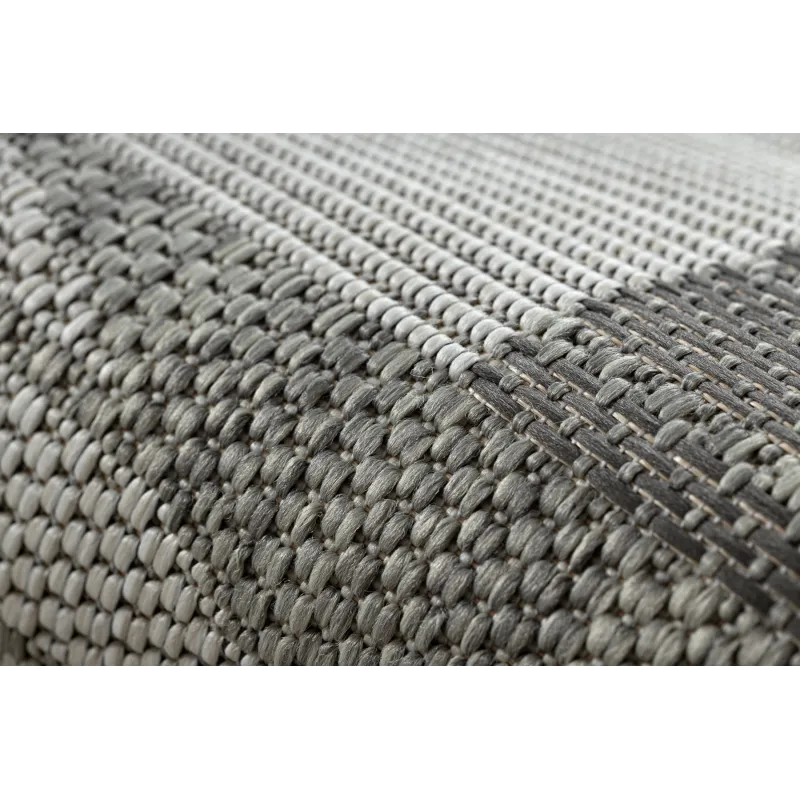 Teppich ORGANIC 2769 Sisal Geometrisch Creme / Grau - natürlich, modern unregelmäßige Form