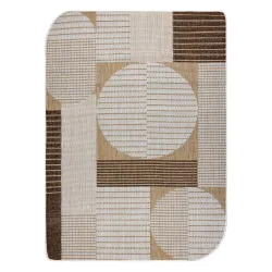 Teppich ORGANIC 2769 Sisal Geometrisch Creme / Natur - modern unregelmäßige Form