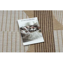 Teppich ORGANIC 2769 Sisal Geometrisch Creme / Natur - modern unregelmäßige Form