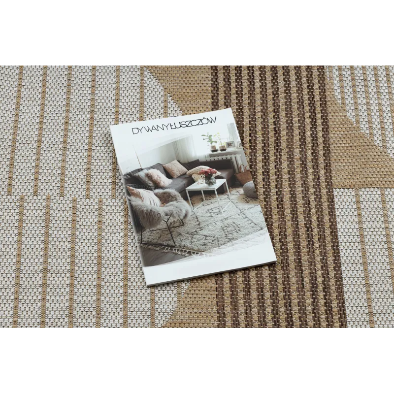 Teppich ORGANIC 2769 Sisal Geometrisch Creme / Natur - modern unregelmäßige Form