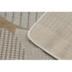 Teppich ORGANIC 2769 Sisal Geometrisch Creme / Natur - modern unregelmäßige Form