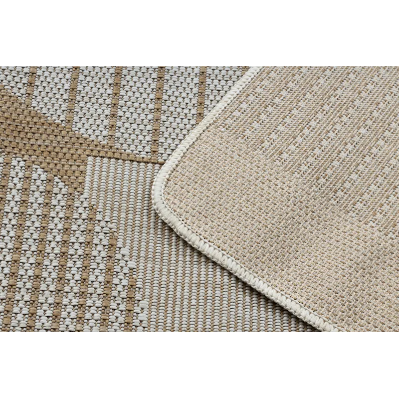 Teppich ORGANIC 2769 Sisal Geometrisch Creme / Natur - modern unregelmäßige Form