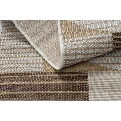 Teppich ORGANIC 2769 Sisal Geometrisch Creme / Natur - modern unregelmäßige Form