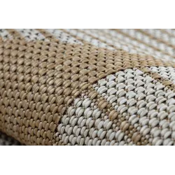 Teppich ORGANIC 2769 Sisal Geometrisch Creme / Natur - modern unregelmäßige Form